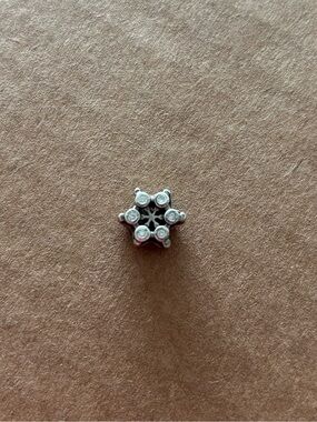 Chamilia Snowflake Clear Cubic Zirconia Charm